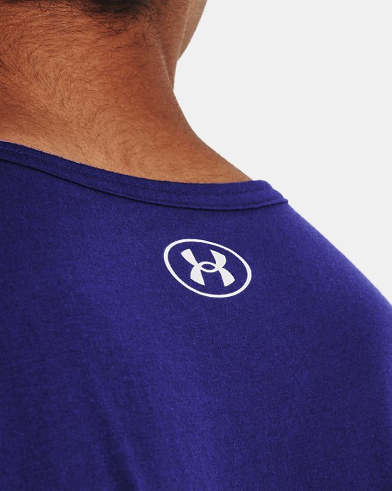 Herren UA Sportstyle Tanktop mit Logo, Blue, pdpMainDesktop image number 3